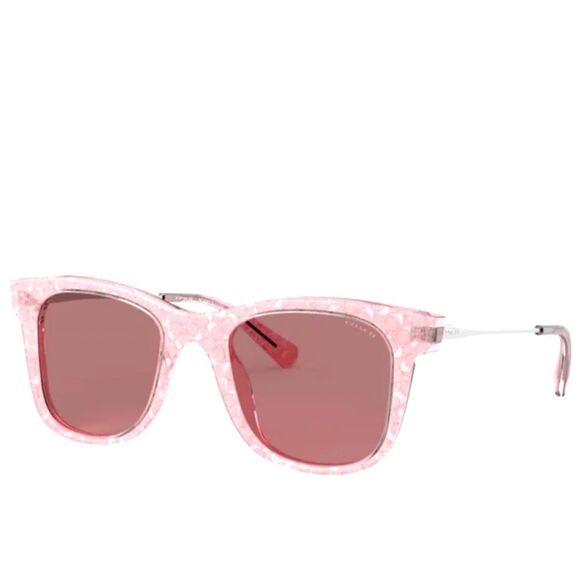 Coach 50MM Pink Glitter Sunglasses